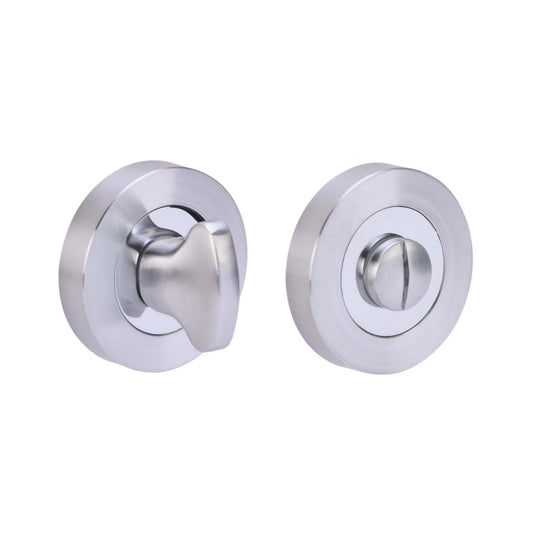 Bathroom Turn & Release - Polished & Satin Chrome