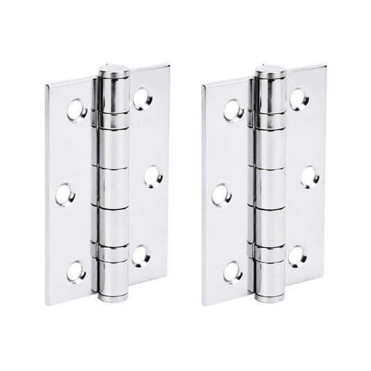 75mm (3") Ball Bearing Butt Hinge - Polished Chrome (84965)