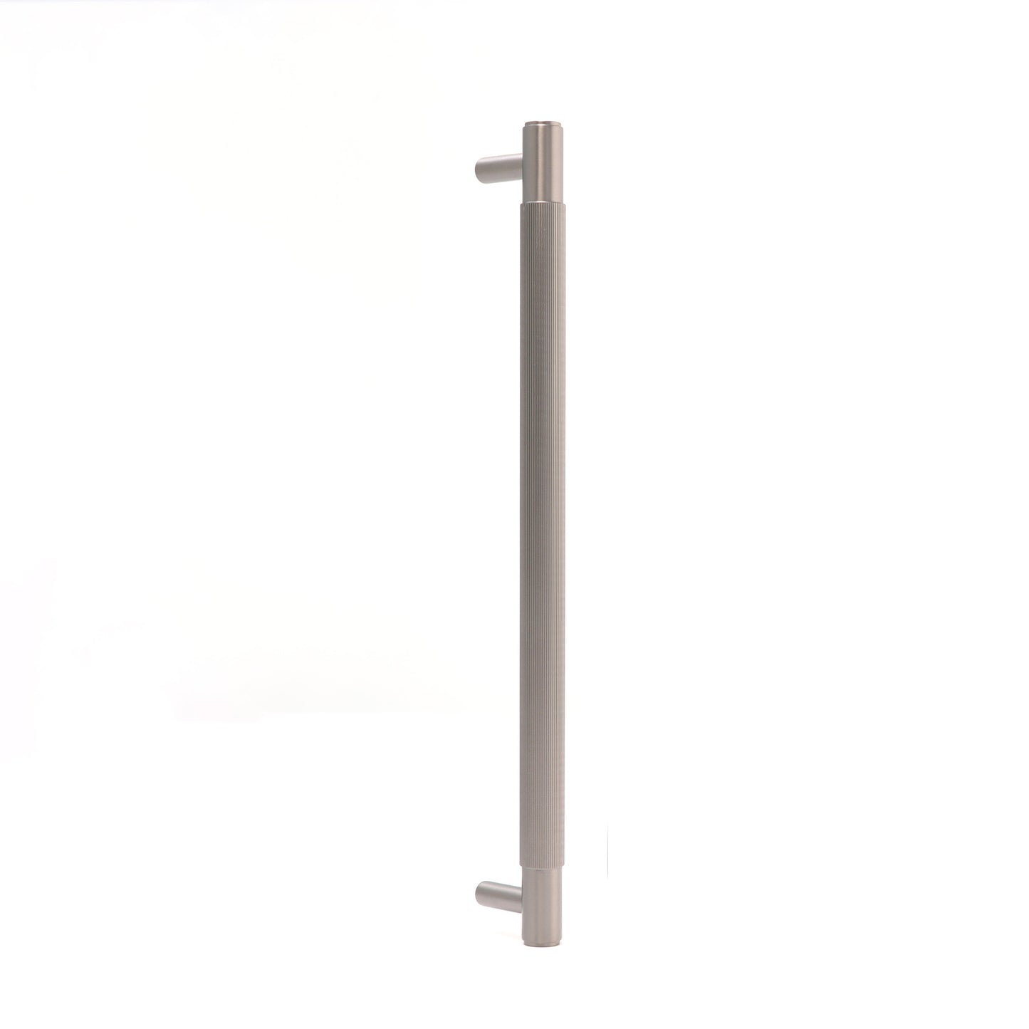 Fluted Large Round T-Bar Pull Handle - Gun Metal