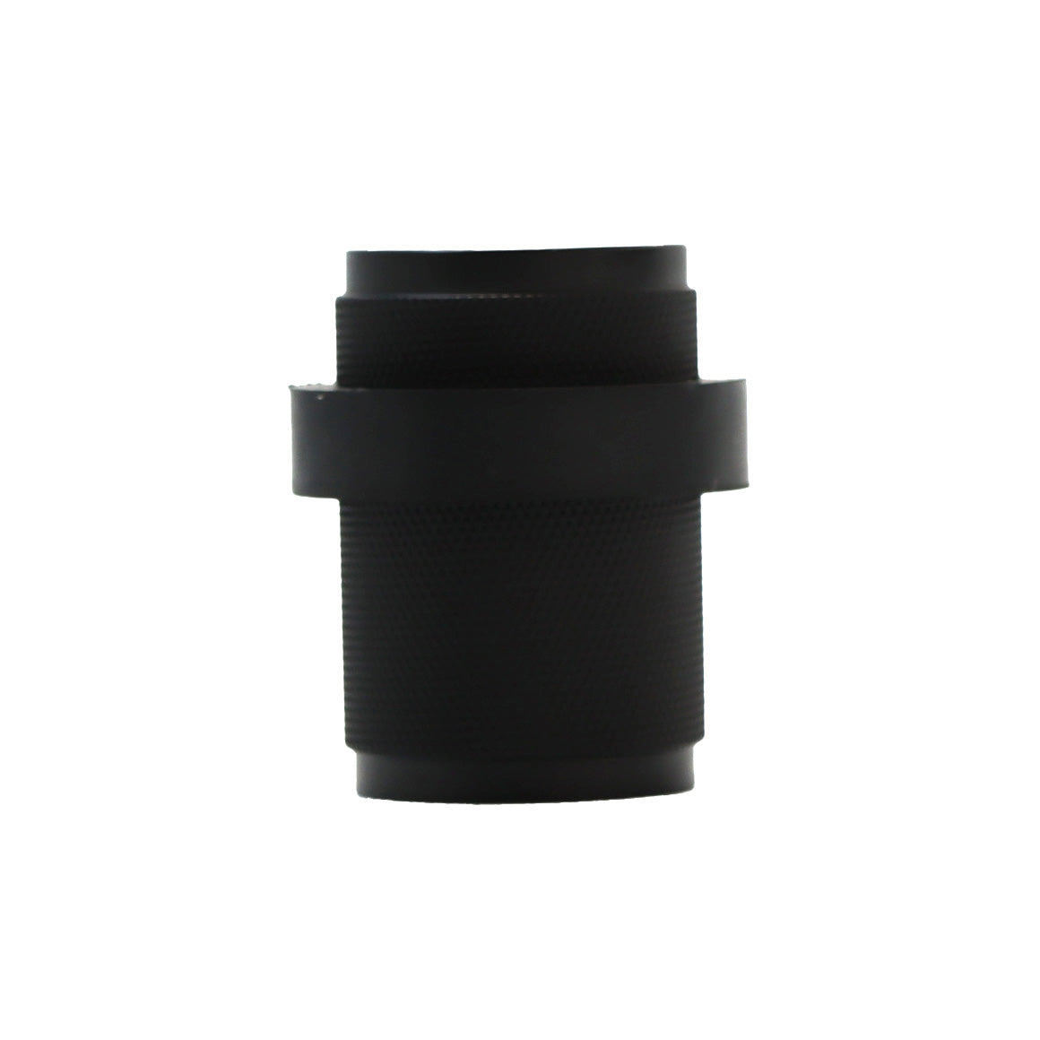 Knurled Round Door Stopper - Matt Black
