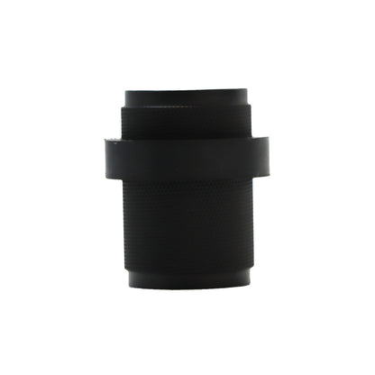 Knurled Round Door Stopper - Matt Black