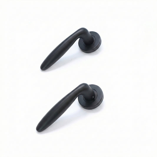 Superior Sirius Lever on Round Rose Handle Set - Matt Black