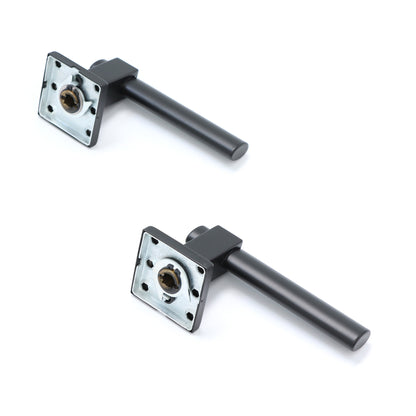 Superior Phobos Lever on Square Rose Handle Set - Matt Black
