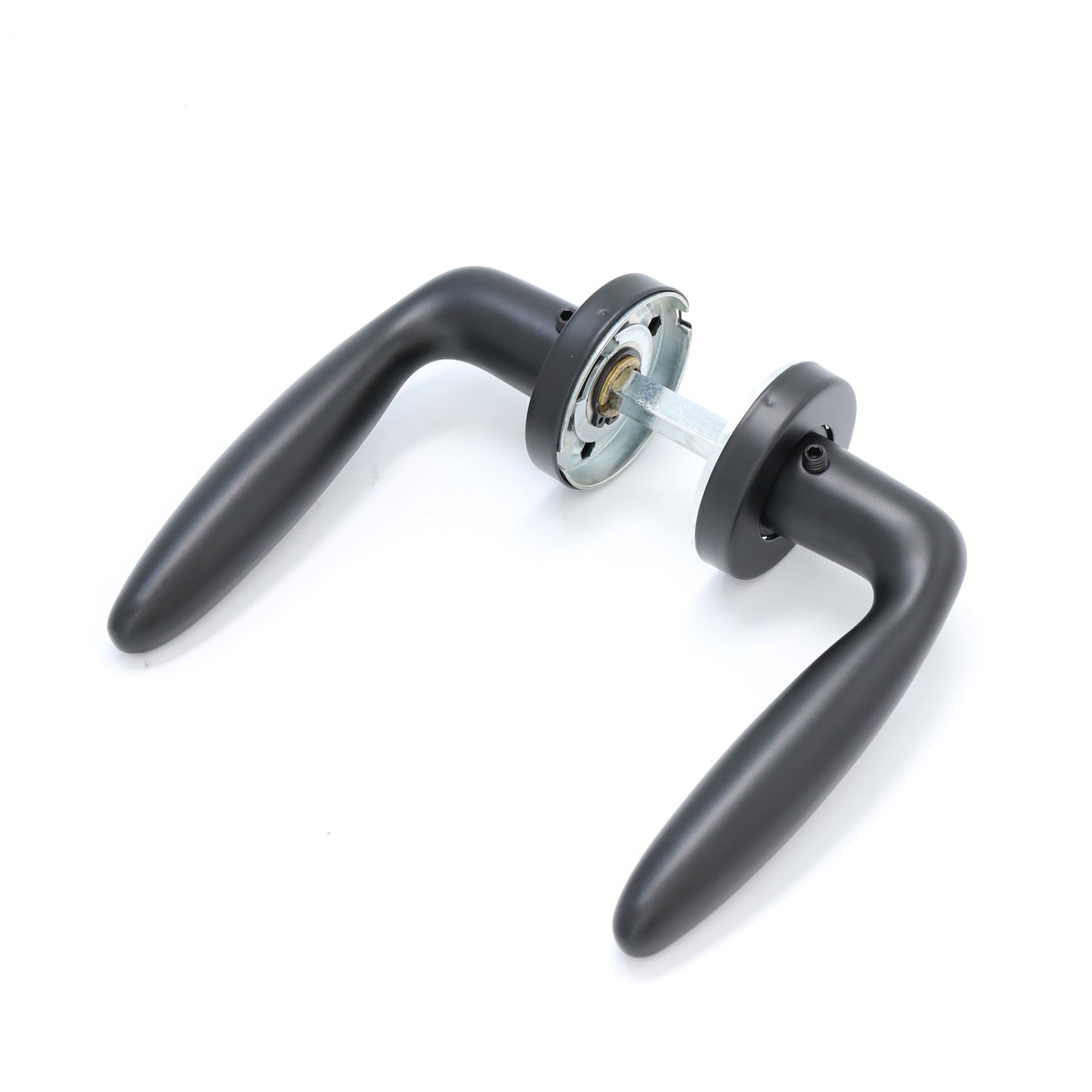 Superior Sirius Lever on Round Rose Handle Set - Matt Black