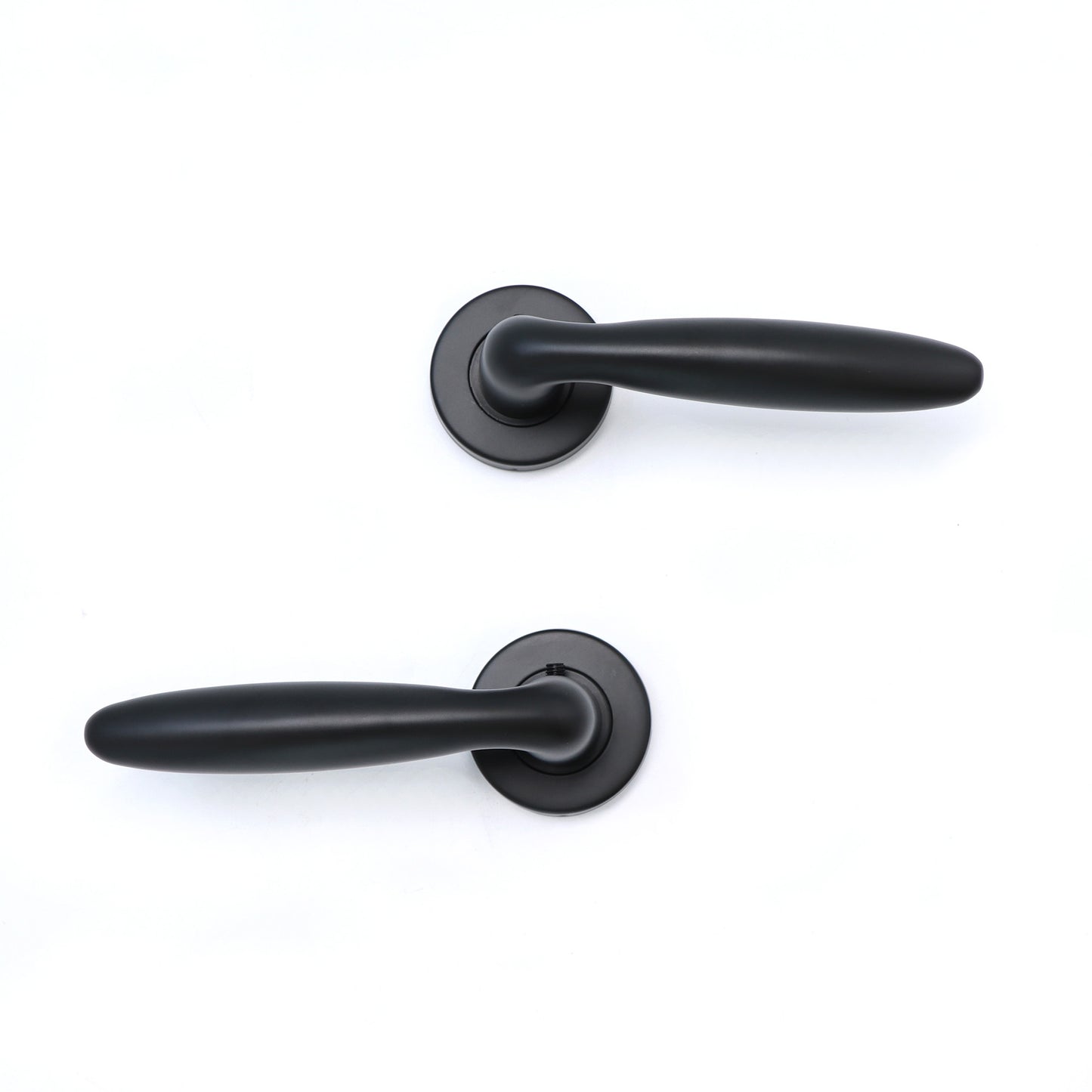 Superior Sirius Lever on Round Rose Handle Set - Matt Black