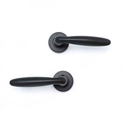 Superior Sirius Lever on Round Rose Handle Set - Matt Black