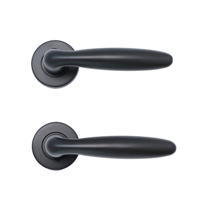 Superior Sirius Lever on Round Rose Handle Set - Matt Black