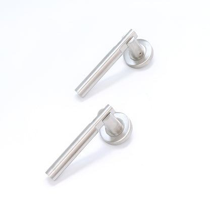 Superior Titan Lever on Round Rose Handle Set - Satin Stainless Steel