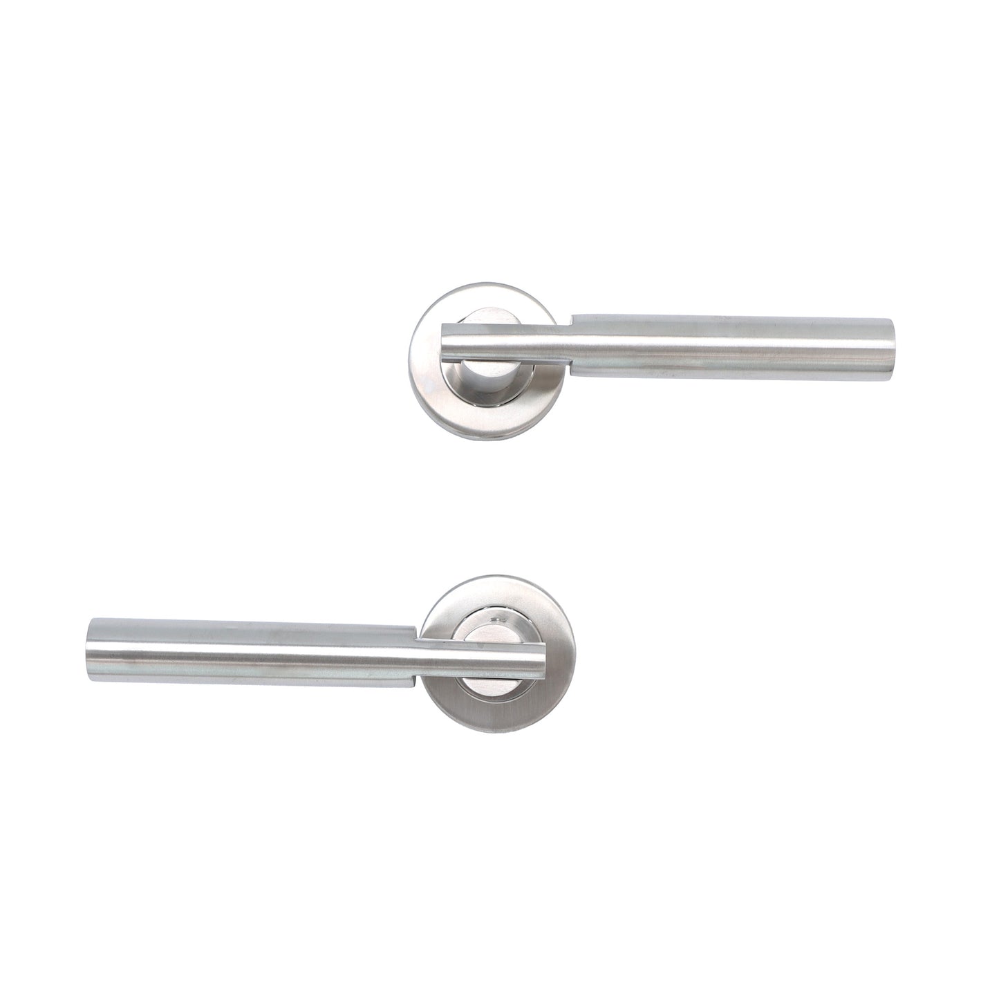 Superior Titan Lever on Round Rose Handle Set - Satin Stainless Steel