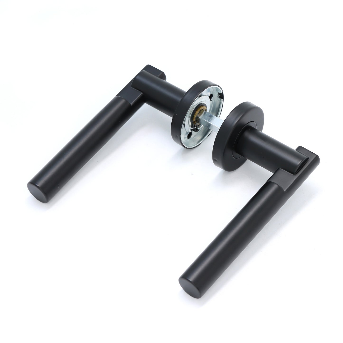 Superior Titan Lever on Round Rose Handle Set - Matt Black