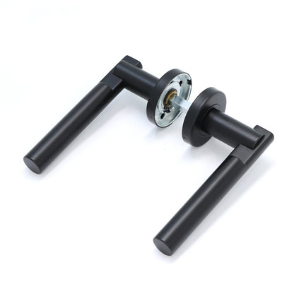 Superior Titan Lever on Round Rose Handle Set - Matt Black