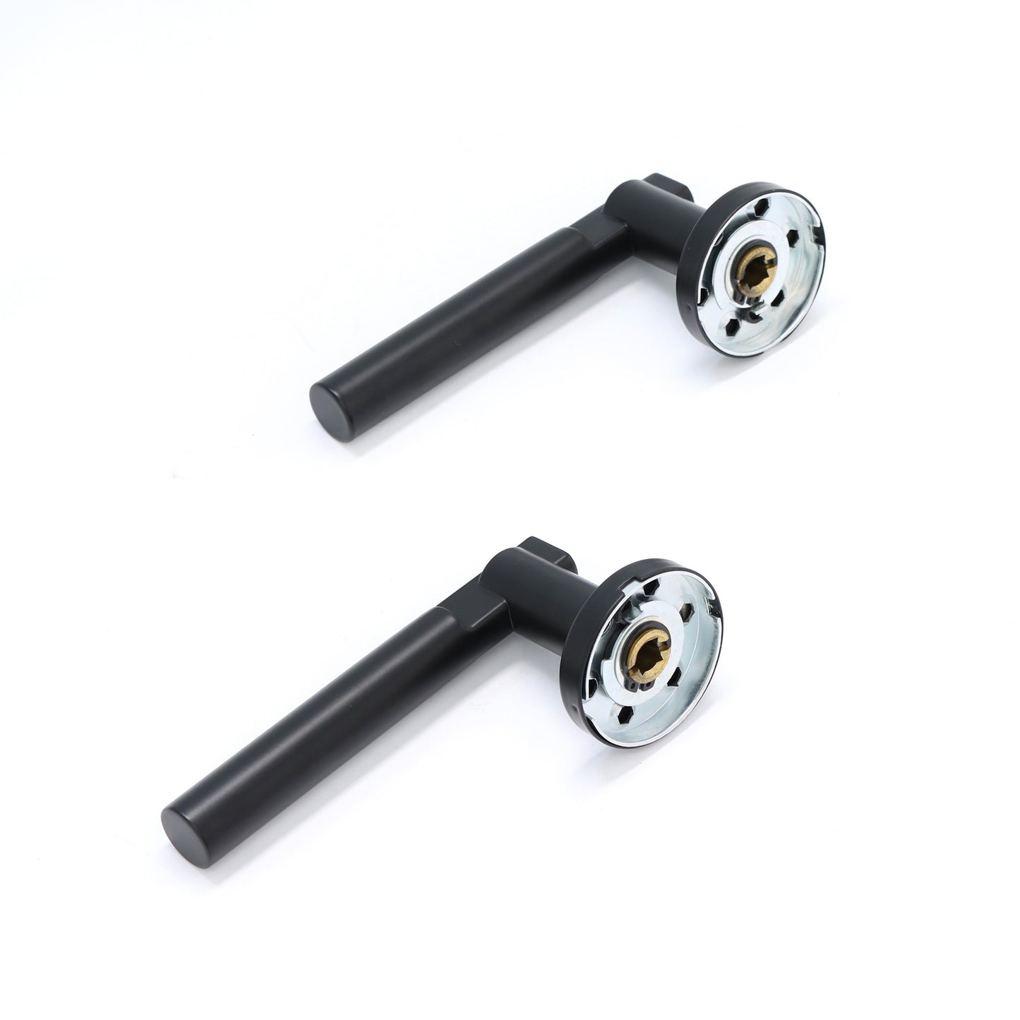 Superior Titan Lever on Round Rose Handle Set - Matt Black