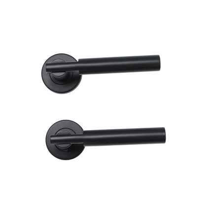 Superior Titan Lever on Round Rose Handle Set - Matt Black