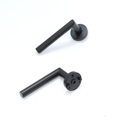 Lifestyle Alpha Lever on Round Rose Handle Set - Matt Black