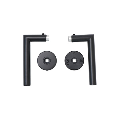 Lifestyle Alpha Lever on Round Rose Handle Set - Matt Black