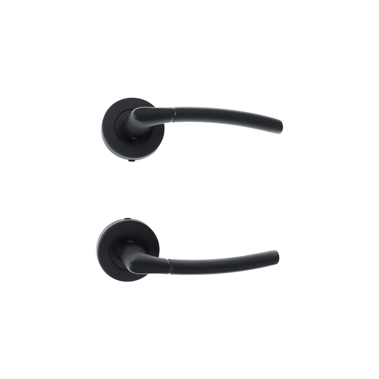 Lifestyle Alcor Lever on Round Rose Handle Set - Matt Black