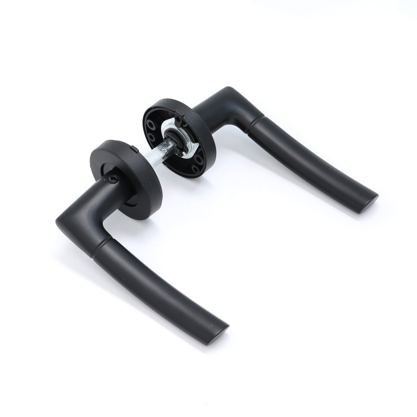 Lifestyle Alcor Lever on Round Rose Handle Set - Matt Black