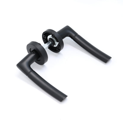 Lifestyle Alcor Lever on Round Rose Handle Set - Matt Black