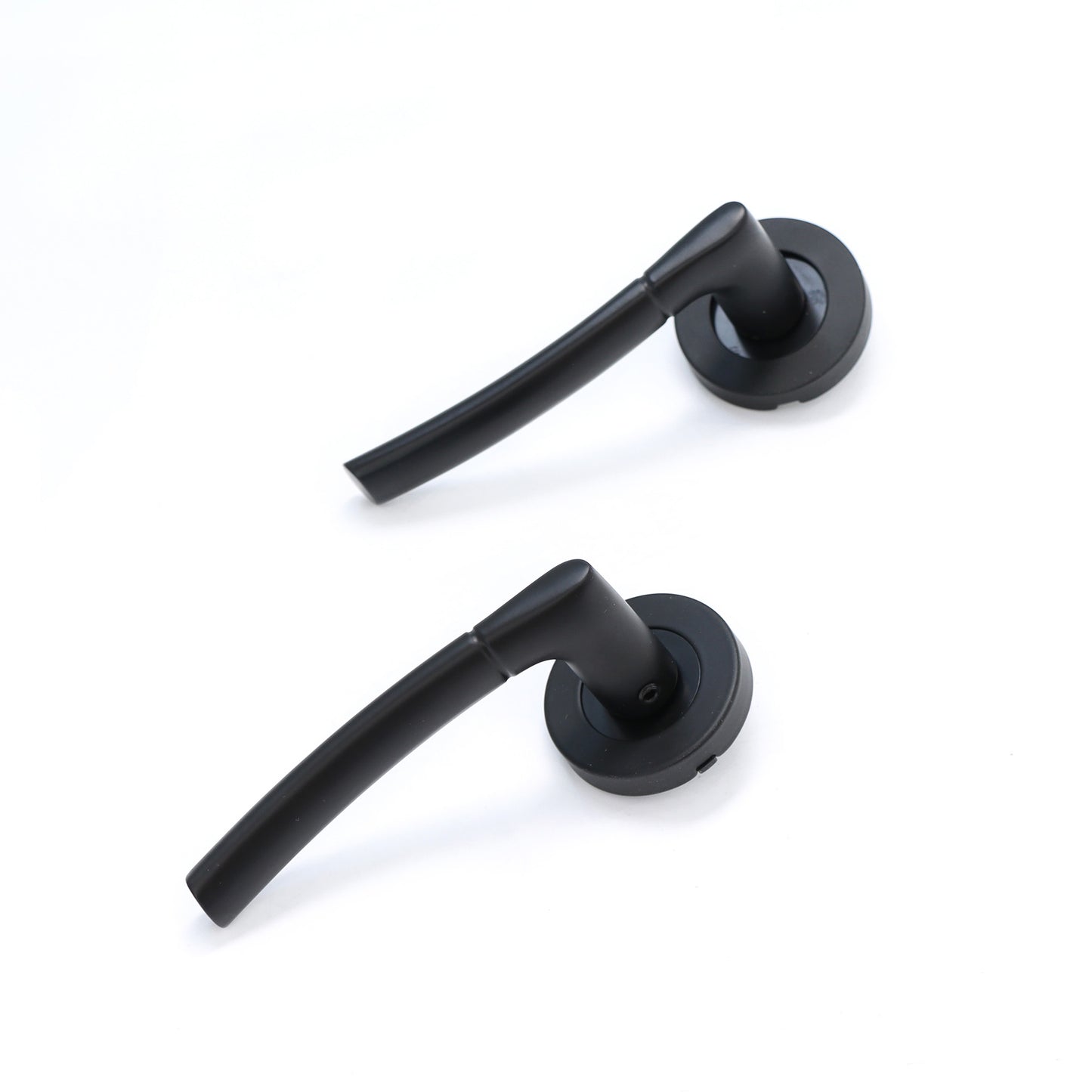 Lifestyle Alcor Lever on Round Rose Handle Set - Matt Black
