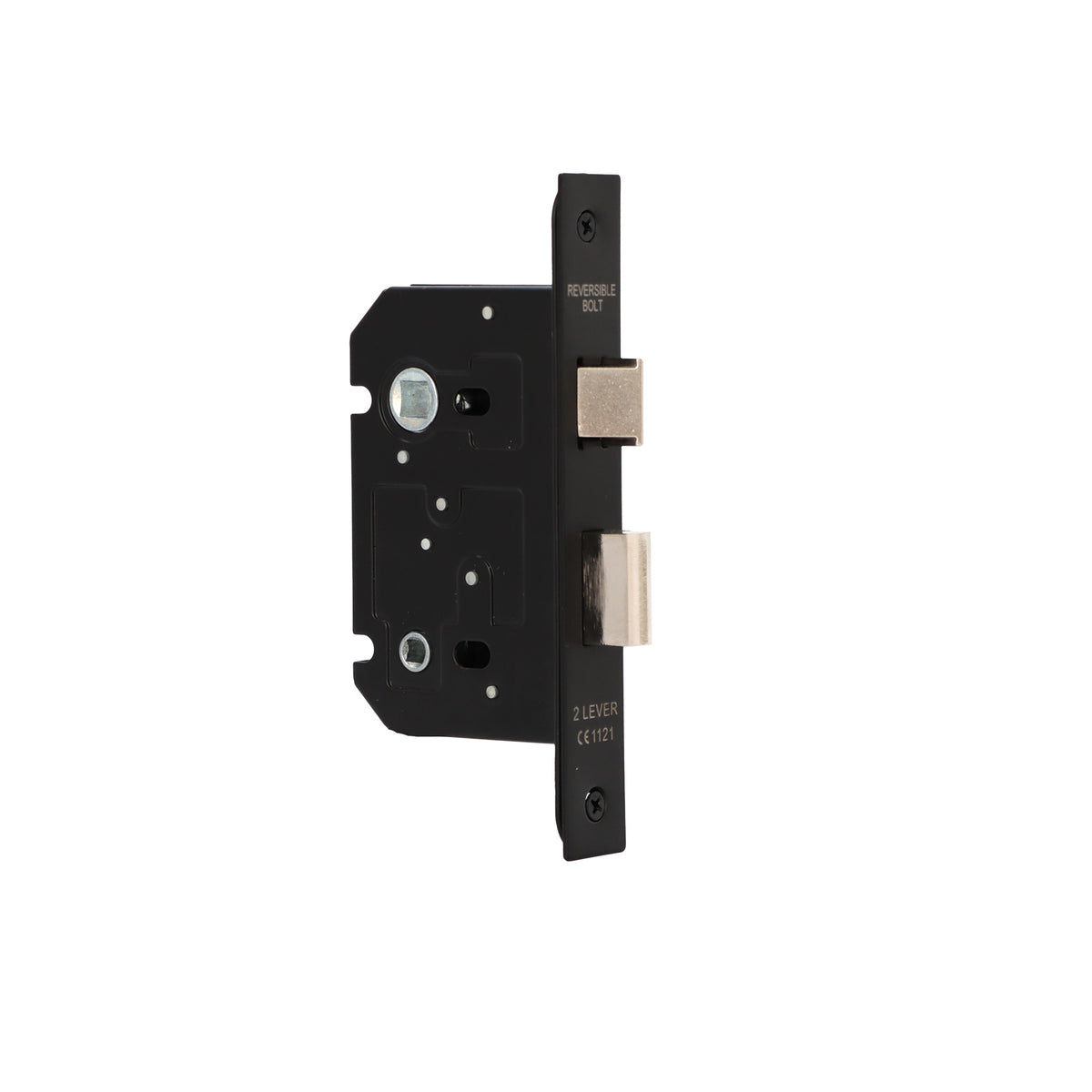 Satin Nickel 45mm Bathroom Sash Lock - Matt Black