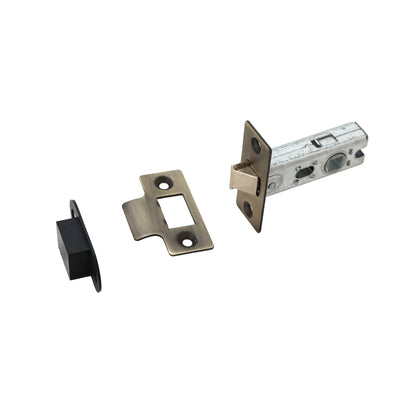 65mm Tubular Mortice Latch - Antique Brass