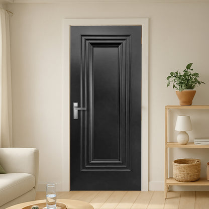 Jet Black Internal Fully Finished 1 Panel Trinity Door (BLACKTRI)