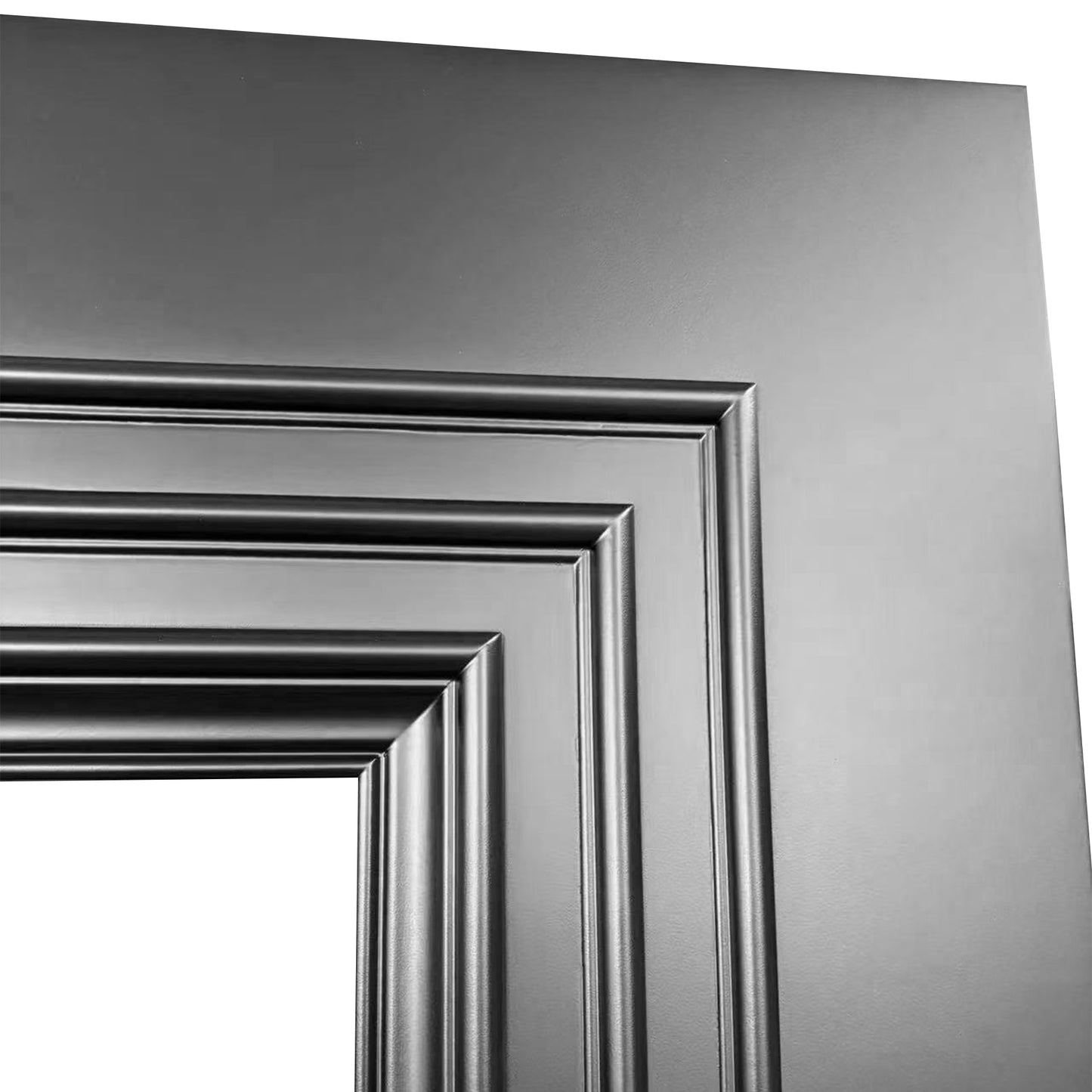 Jet Black Internal Fully Finished 1 Light Clear Glass Trinity Door (BLACKTRICG)