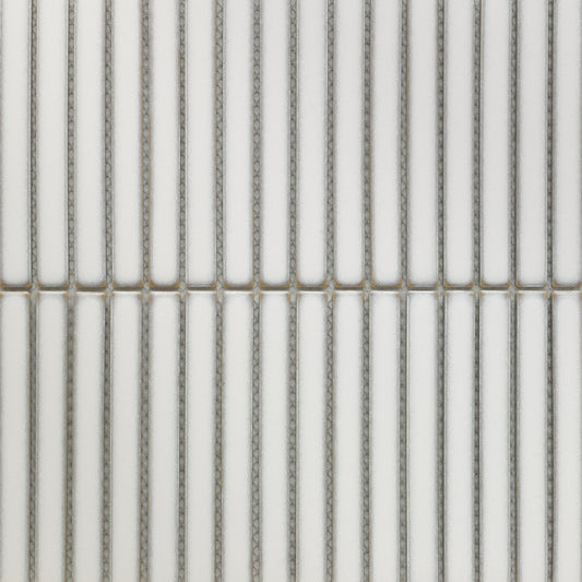 White - Linear 8mm Gloss Tile Sample (P12899)