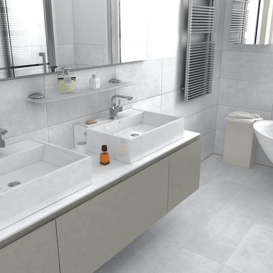 White Matt - Urban Smooth Waterproof Porcelain Wall & Floor Tile