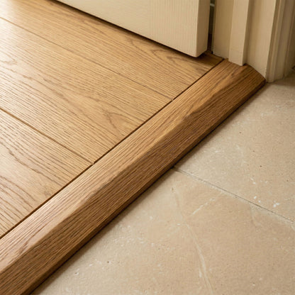 Natural Oiled Semi-Ramp Adapting Profile Door Bar 990mm (WRS18SEMI-MatL)