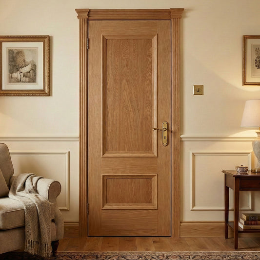 Oak Internal Fully Finished Mayfair 2 Panel Fire Door (OAKMAYFD)