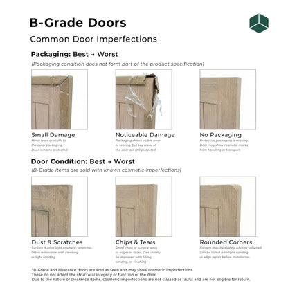 B-Grade Blonde Oak Internal Fully Finished Endure Laminate Stockholm Door
