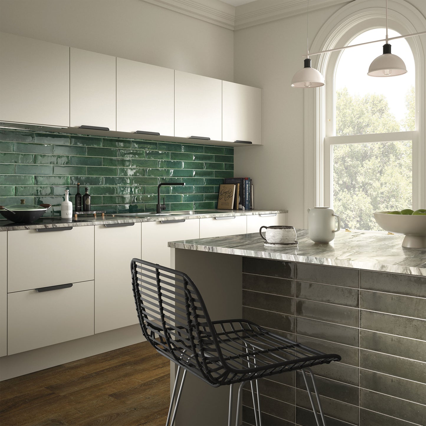 Green Gloss - Aura Smooth Water Resistant Ceramic Wall Tile