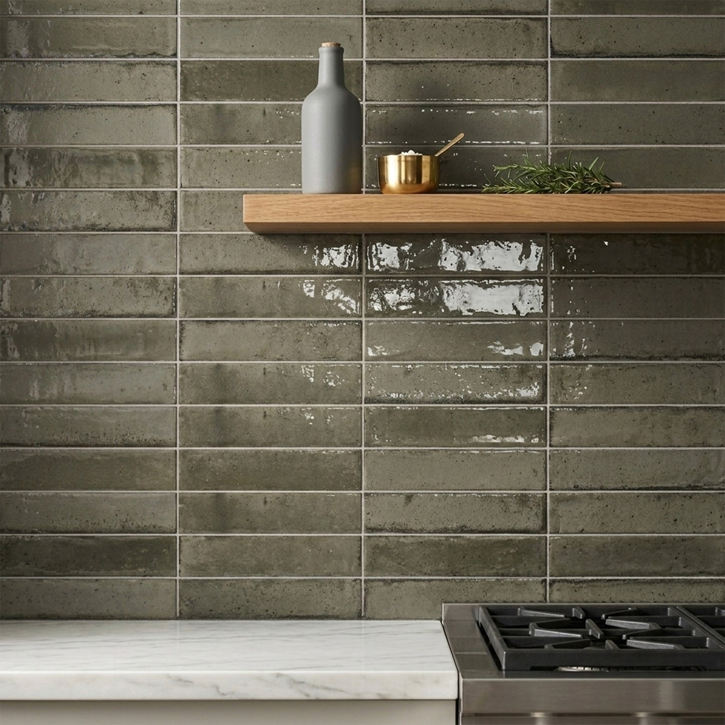 Ash Gloss - Aura Smooth Water Resistant Ceramic Wall Tile