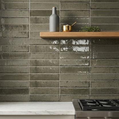 Ash Gloss - Aura Smooth Water Resistant Ceramic Wall Tile