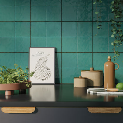 Turquoise Gloss - Vivid Smooth Water Resistant Ceramic Wall Tile