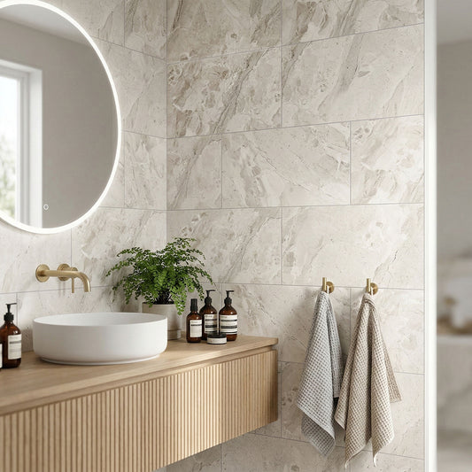 White Matt - Origins Smooth Waterproof Porcelain Wall & Floor Tile