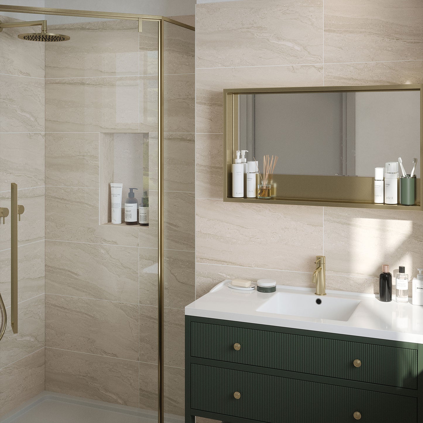 Beige - Arden 8.3mm Matt Tile Sample (P12881)
