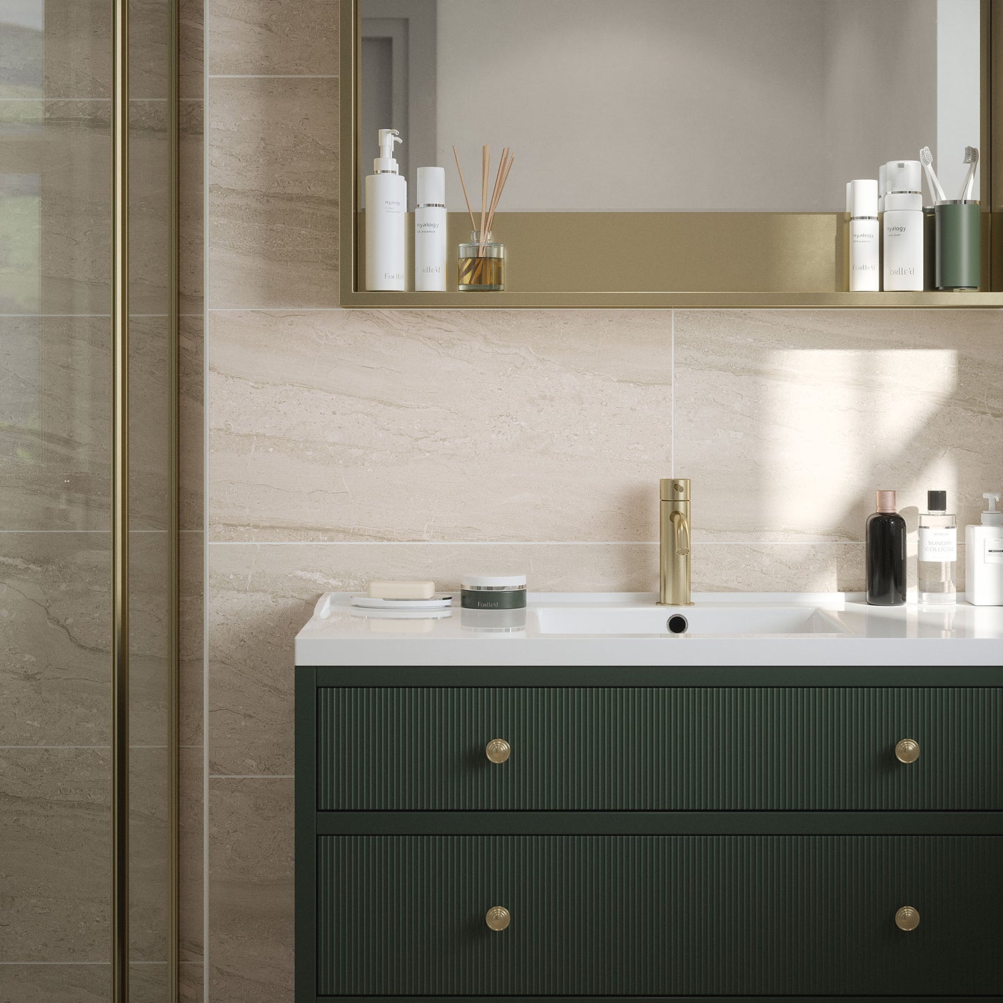 Beige - Arden 8.3mm Matt Tile Sample (P12881)