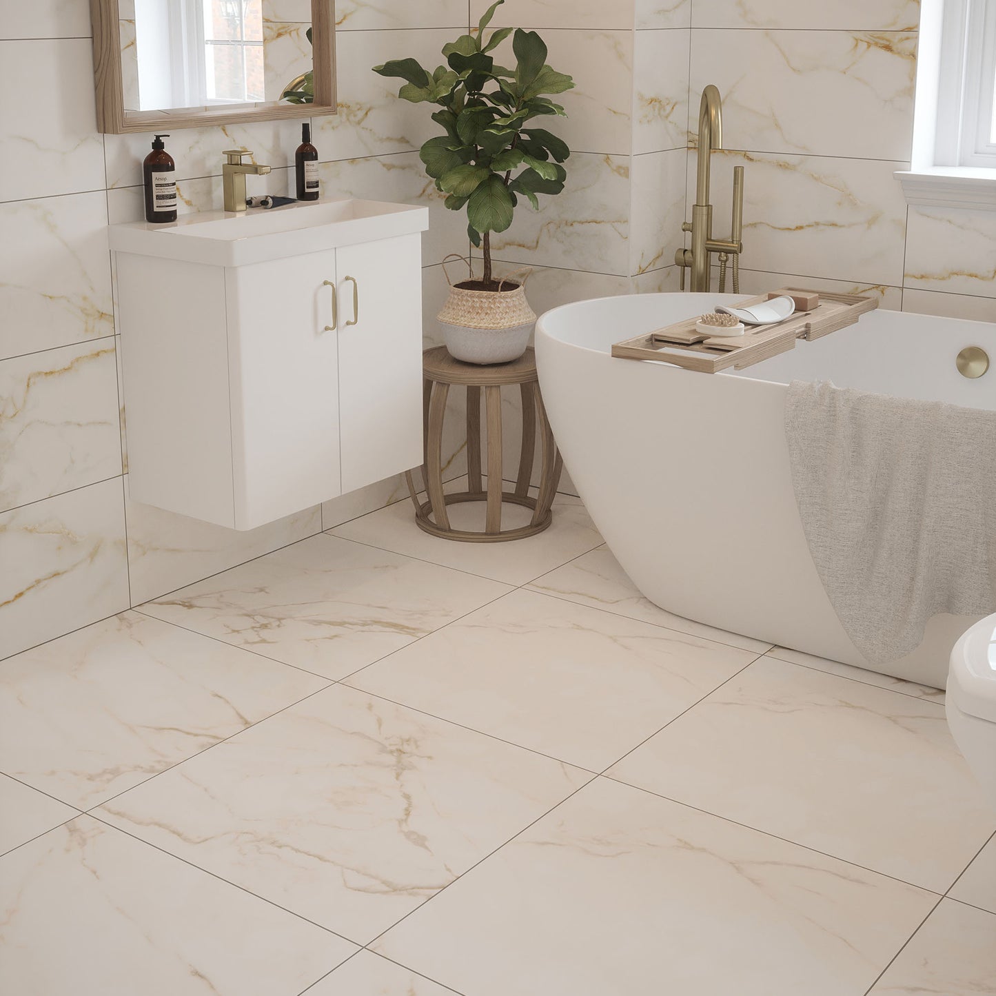 Sterling Matt - Smooth Waterproof Porcelain Wall & Floor Tile