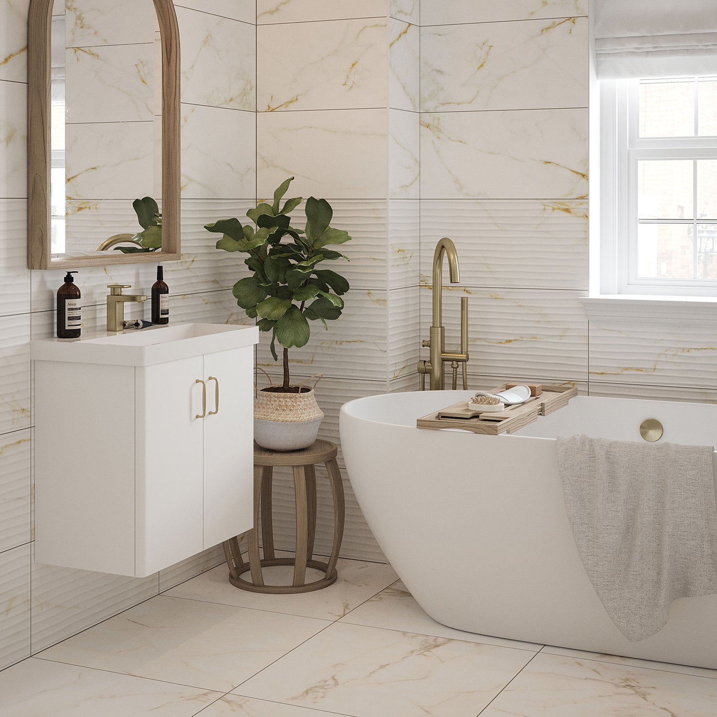 Sterling Matt - Smooth Waterproof Porcelain Wall & Floor Tile