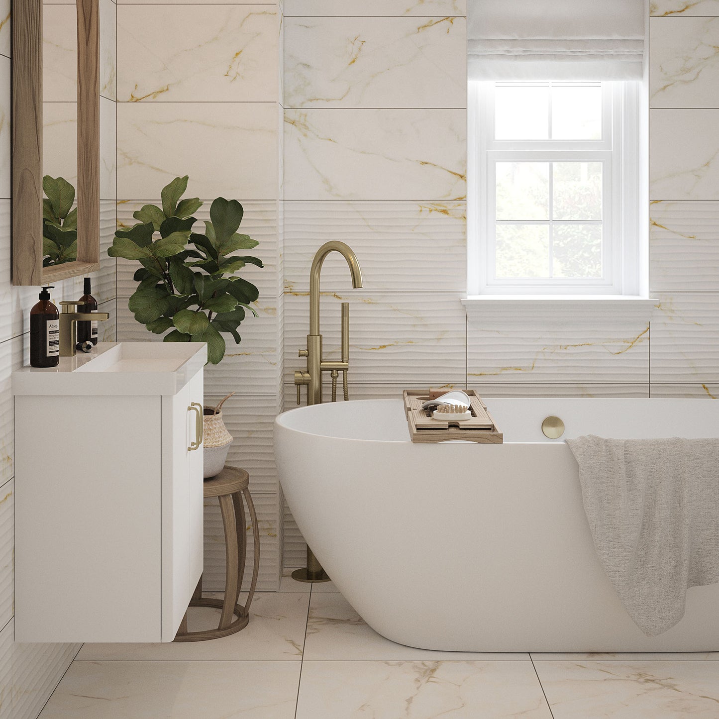 Sterling Matt - Smooth Waterproof Porcelain Wall & Floor Tile