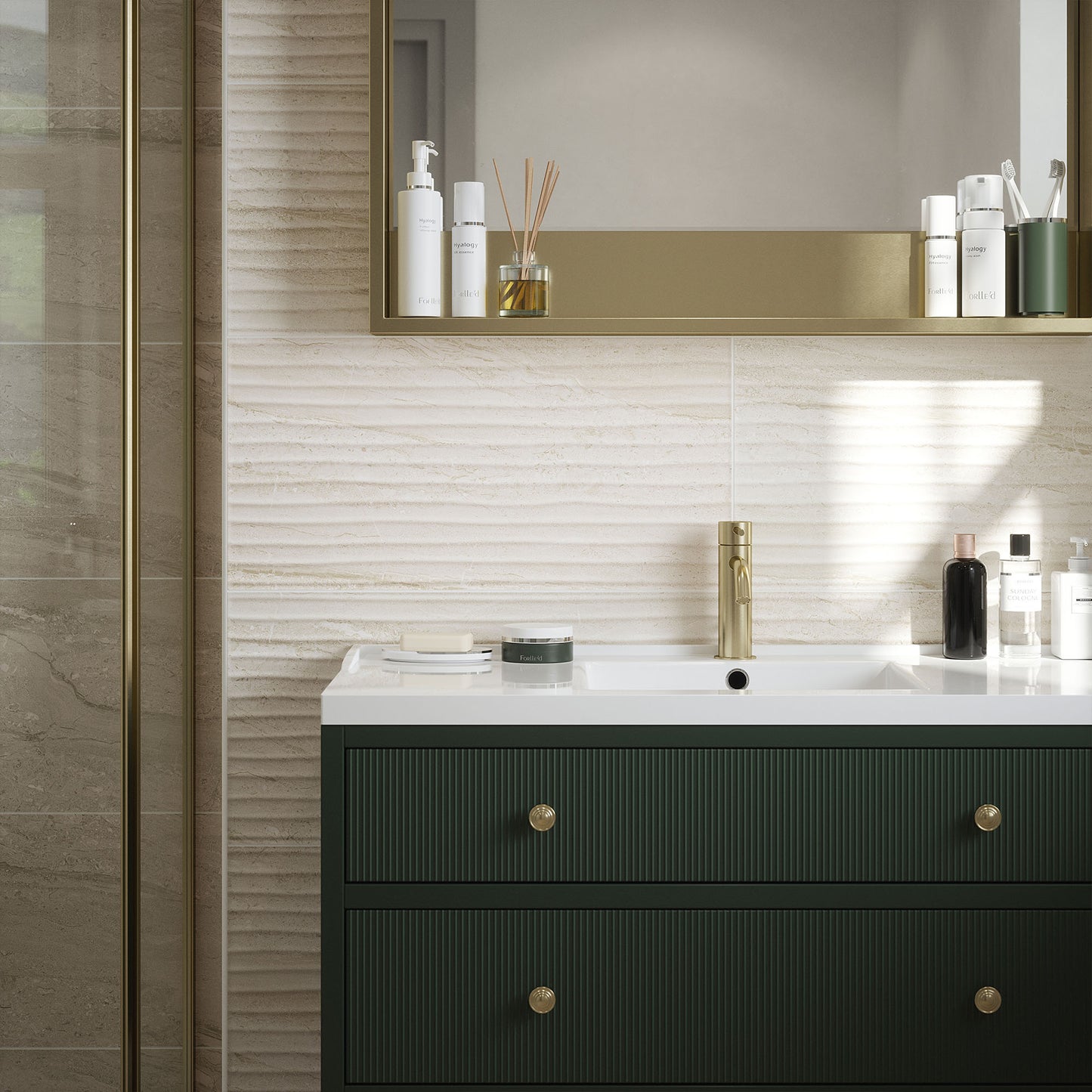 Beige - Arden 8.3mm Matt Tile Sample (P12993)
