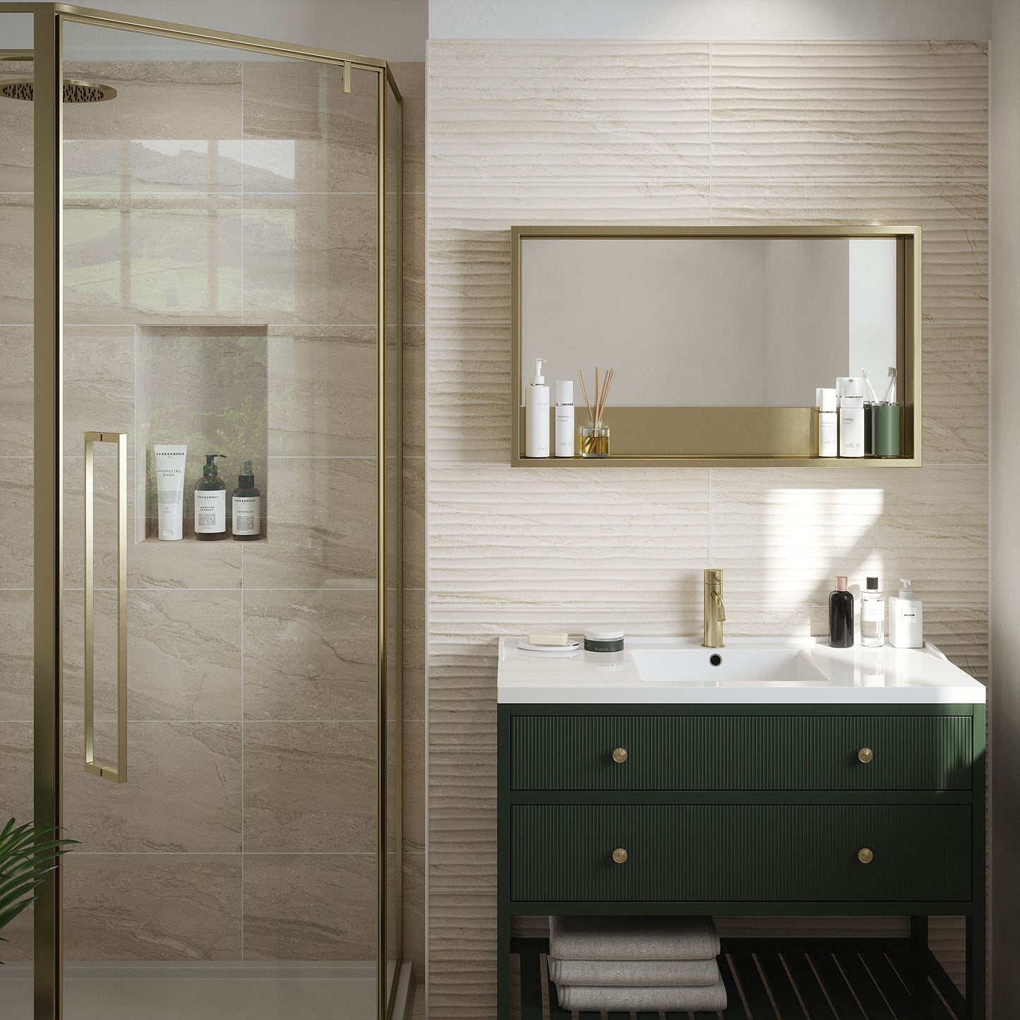 Beige - Arden 8.3mm Matt Tile Sample (P12993)