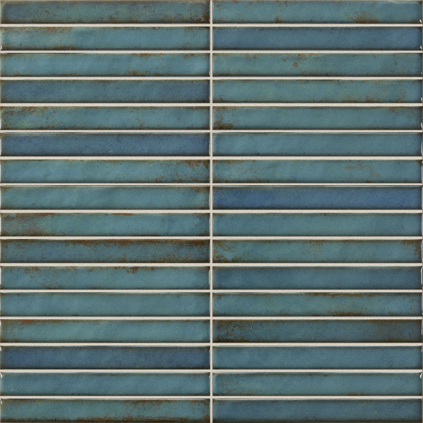 Turquoise Gloss - Elara Smooth Linear Water Resistant Ceramic Wall Tile