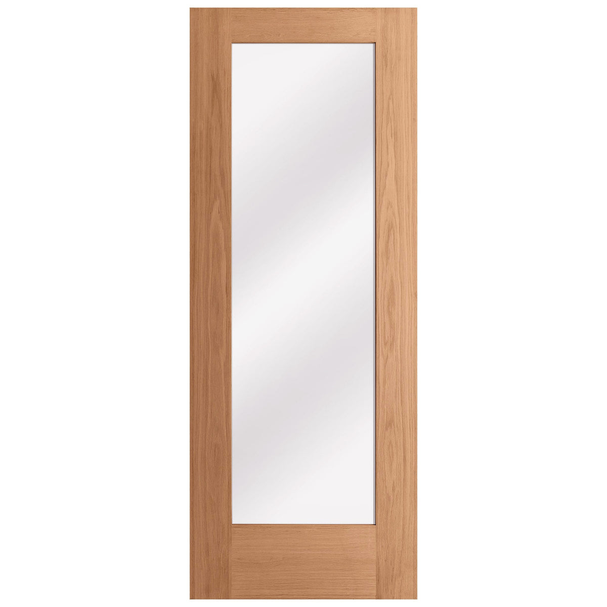 Oak Internal Fully Finished Pattern 10 1 Light Clear Glass Door