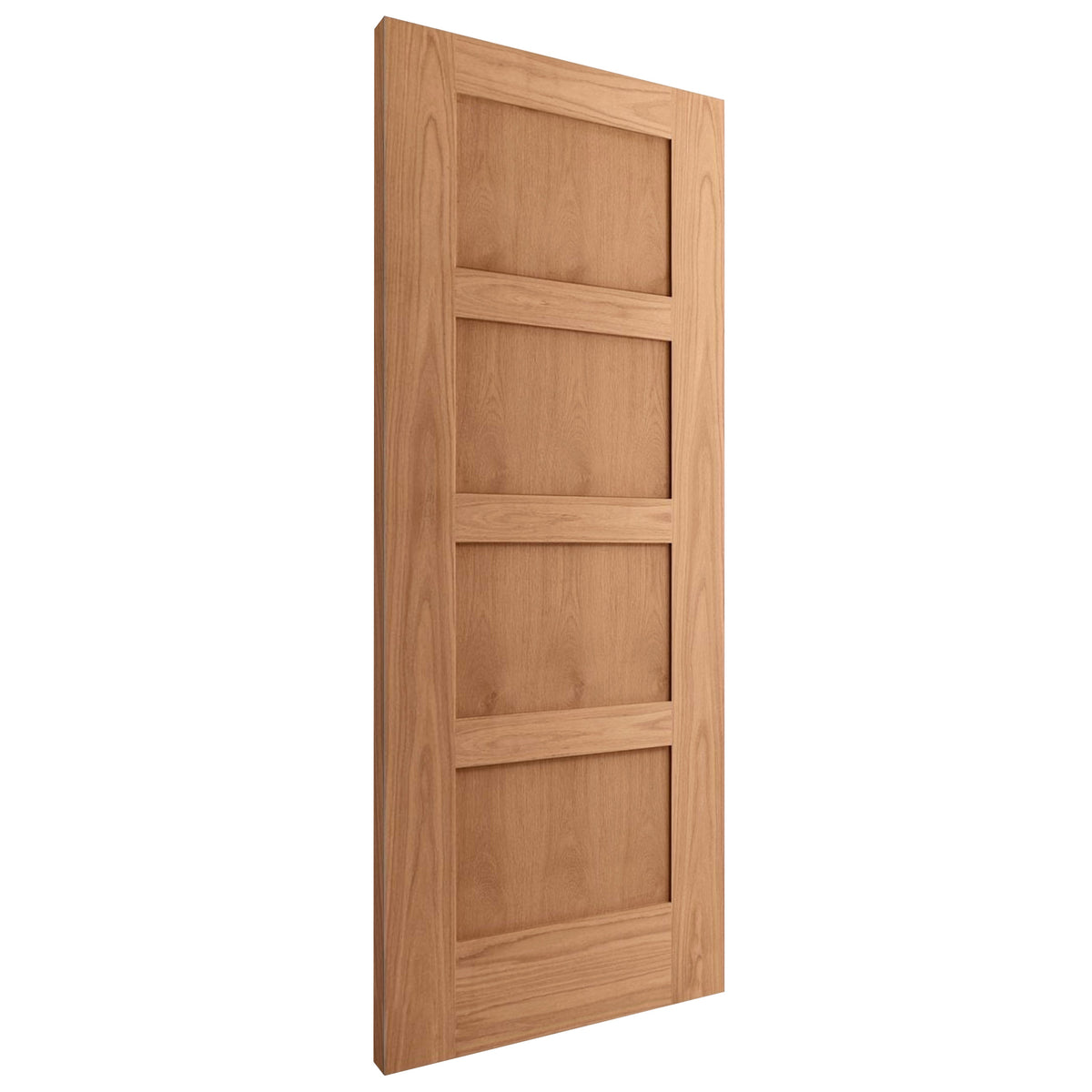 Oak Internal Fully Finished Shaker 4 Panel FD30 Fire Door (122057)