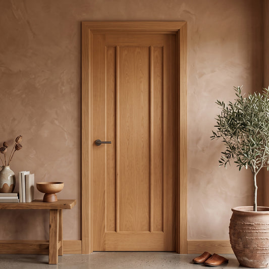 Oak Internal Fully Finished Toledo 3 Panel Door