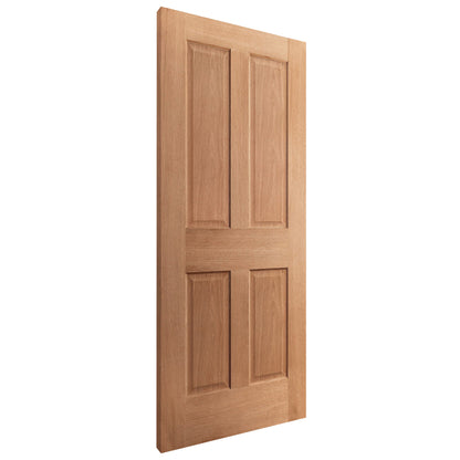 Oak Internal Fully Finished Victorian 4 Panel FD30 Fire Door