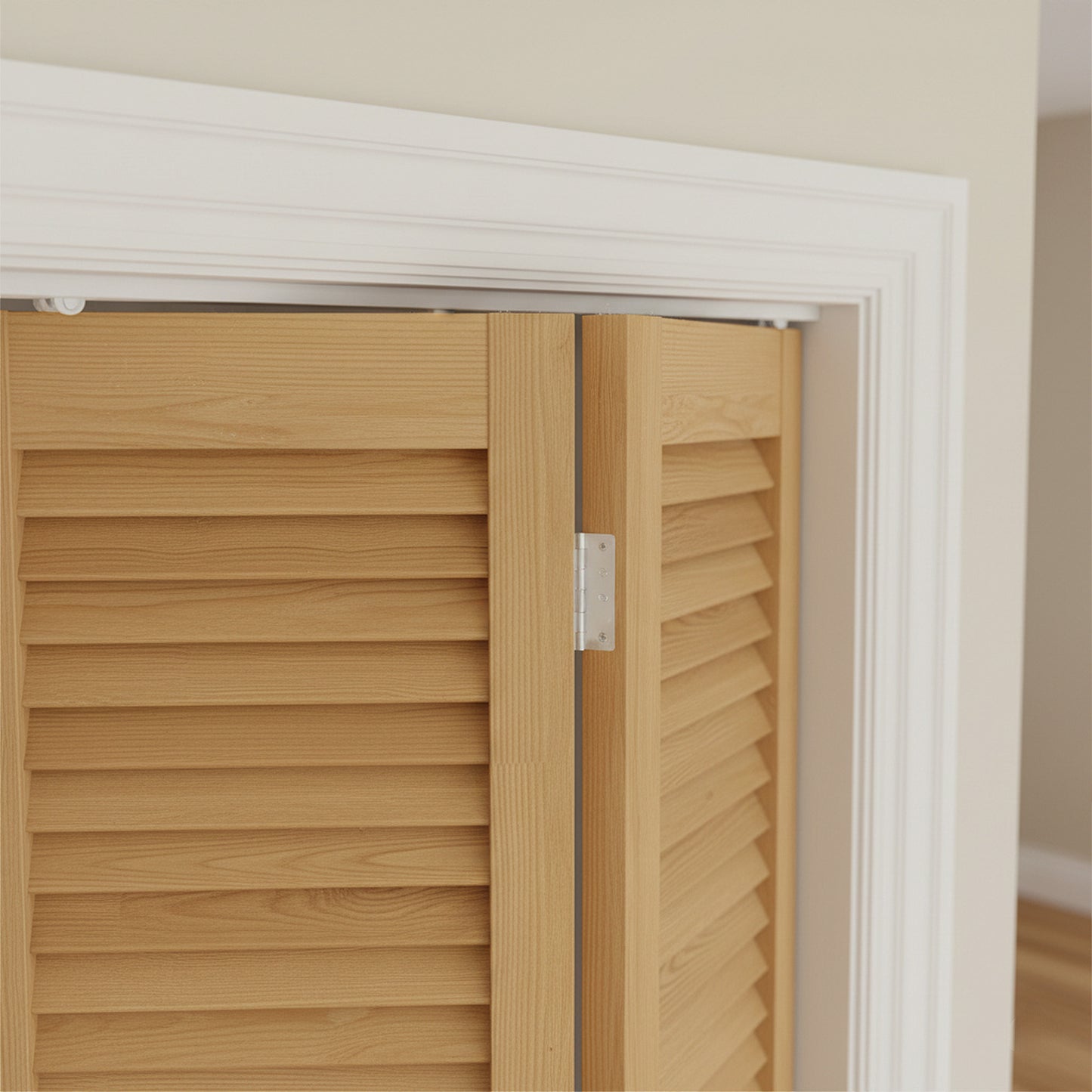 White 1067mm Top Hung Bi-fold Sliding Door Track (789132)